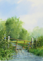 Watercolour: Agricultural Recycling - Stiffkey Valley